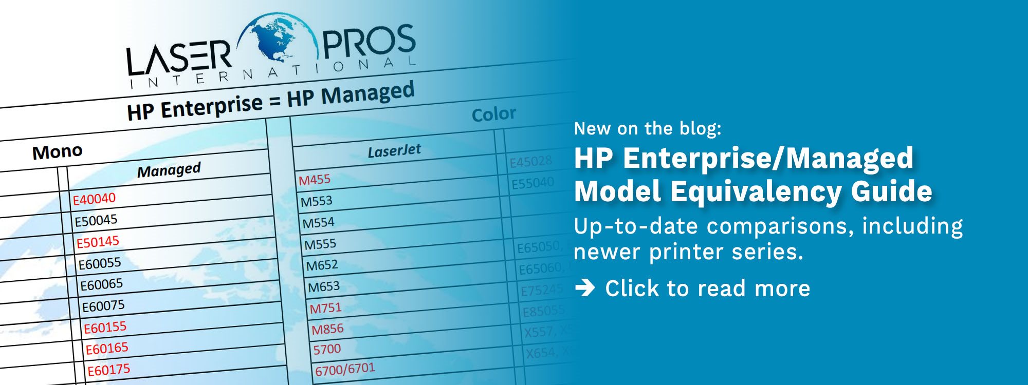 Blog HP Enterprise and Managed Equivalency Guide Blog HP Enterprise and Managed Equivalency Guide
